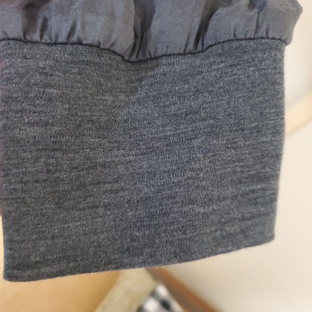 uryya シルク リブ パンツ チャコールグレー