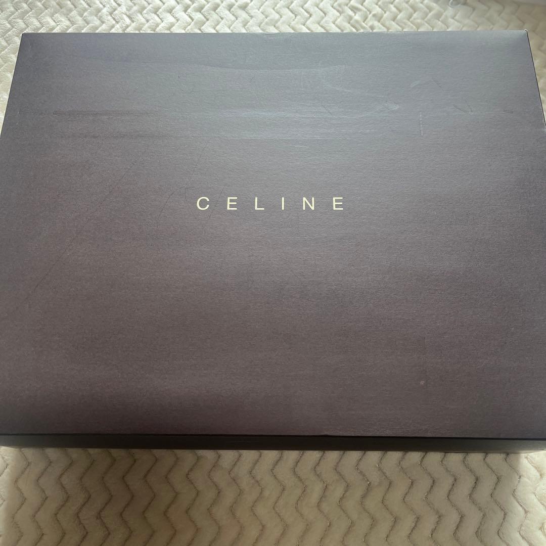 新品 セリーヌ　毛布　綿毛布　マカダム　ベージュクリーム系　西川産業