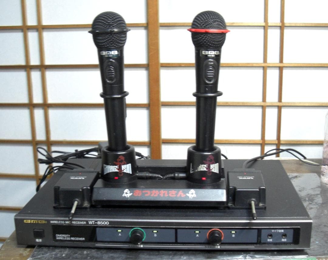 BMB★WT-8500電波式800MHz ワイヤレスマイクセット★取扱説明書付き