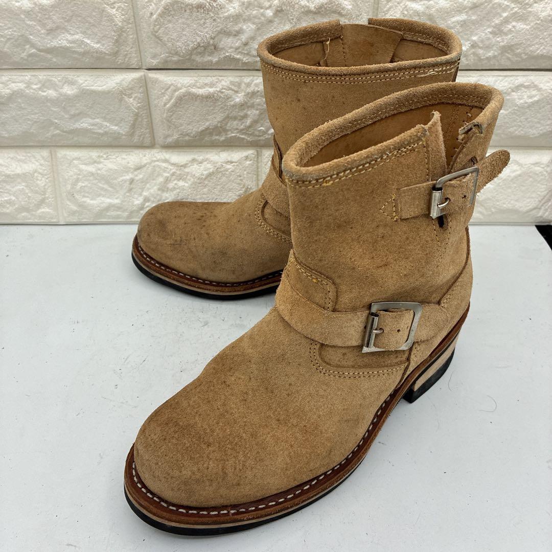 【良品】ホーキンス エンジニアブーツ GT 4021 US7 ベージュ ベルト