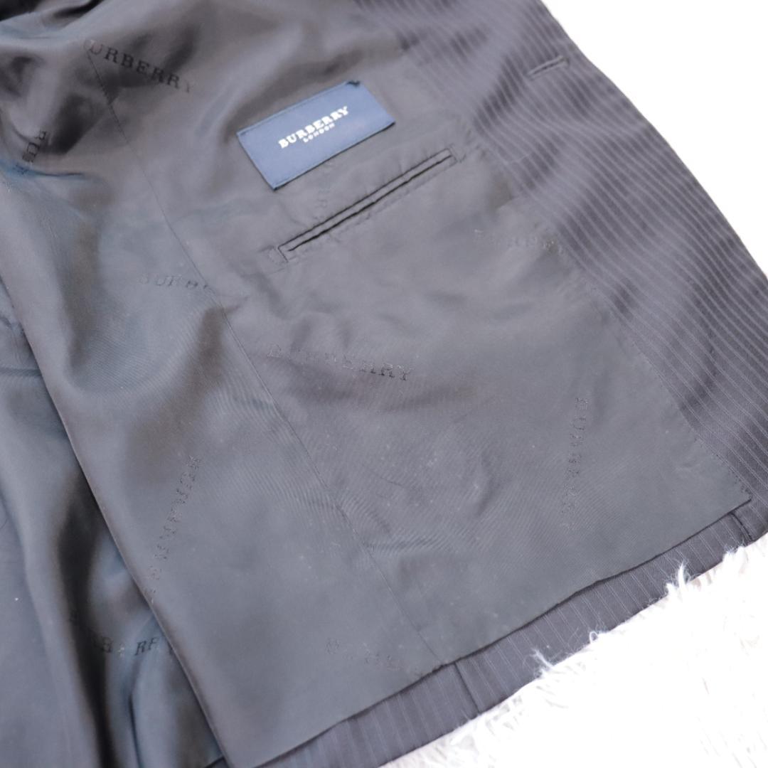 バーバリーロンドン✨セットアップスーツ　ＡＢ６　黒　ストライプ　Burberry