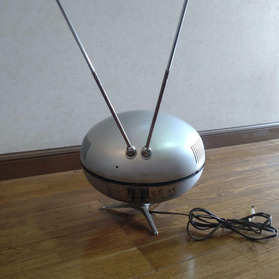 ナショナル スペースエイジ レトロデザインテレビ 白黒テレビ