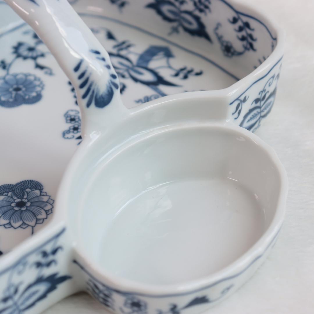 レアBlueDanubeブルーダニューブ　ストロベリーポット　ブルーオニオン