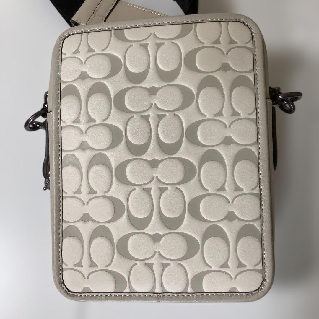 COACH ショルダーバッグ　 グレーベージュ×アイボリー