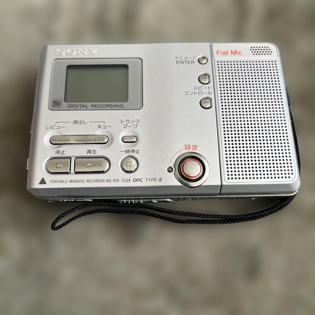 SONY ポータブルMDプレーヤー MZ-B10 動作品 MDディスク1枚付き