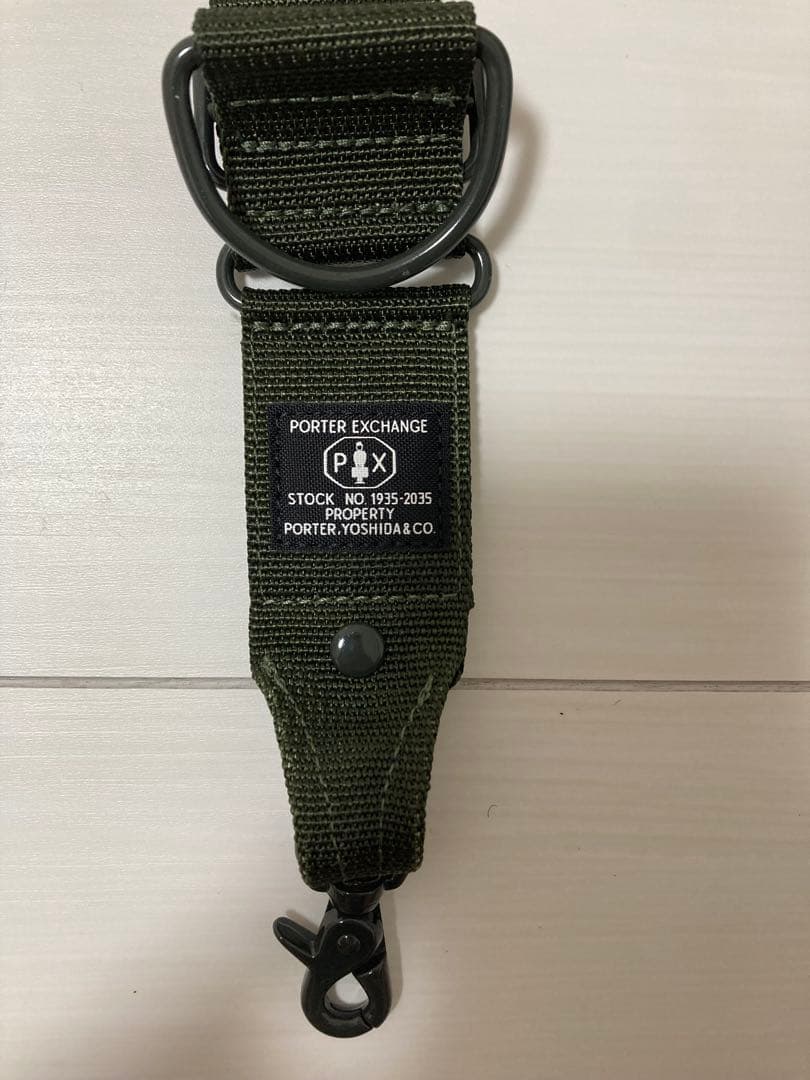 PORTER EXCHANGE ブラックグリーン　ストラップ