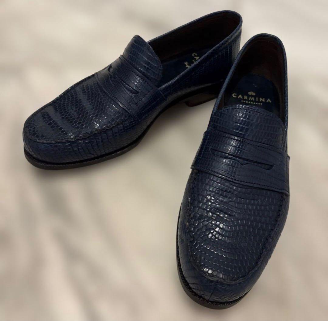 CARMINA ローファー　リザードレザー
