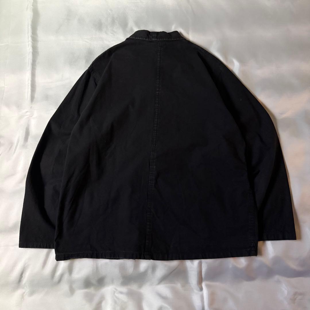 70s vintage ユーロ フレンチチャイナ ワークジャケット ブラック
