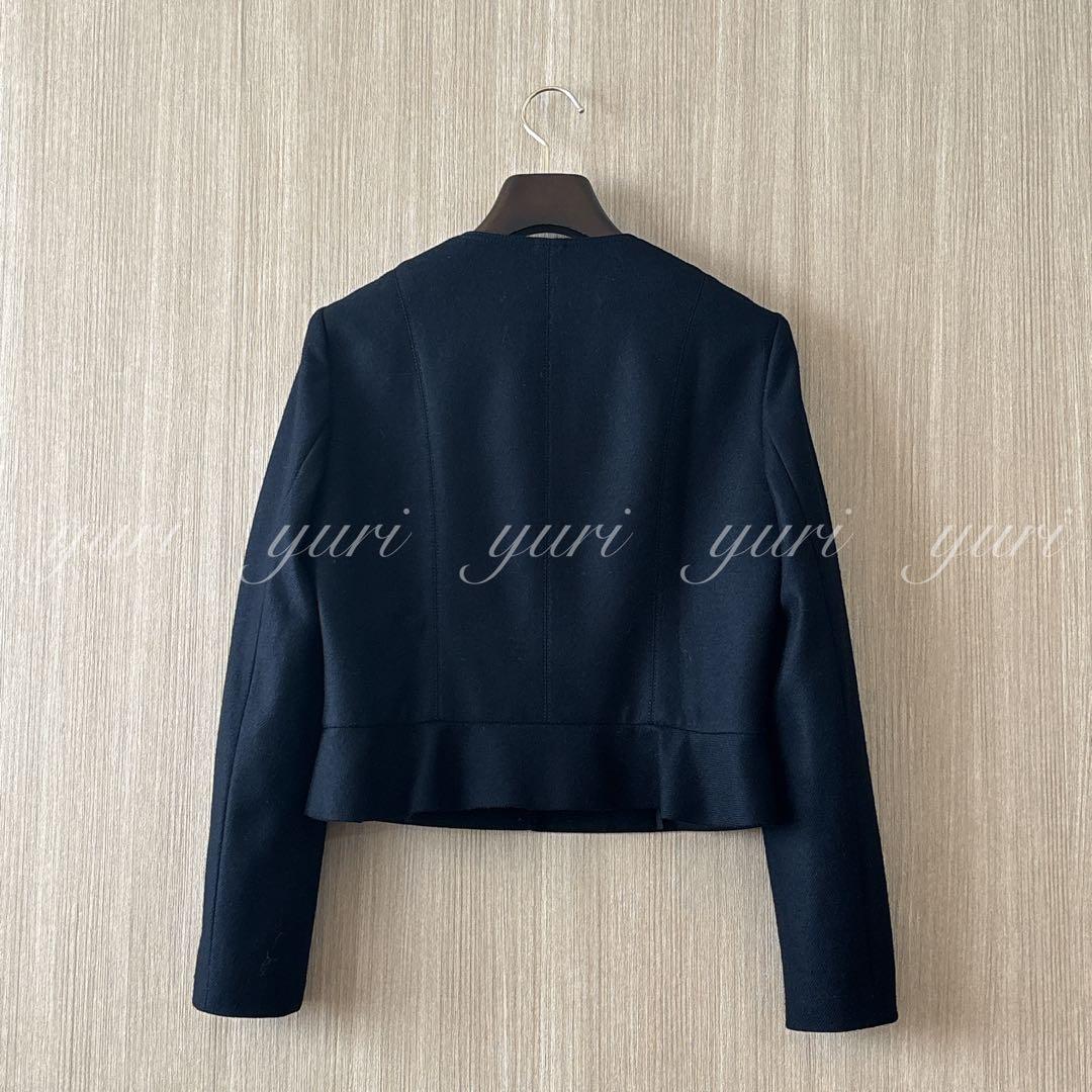 【1079】アナイ　ウールカルゼクルー　ジャケット 濃紺　38