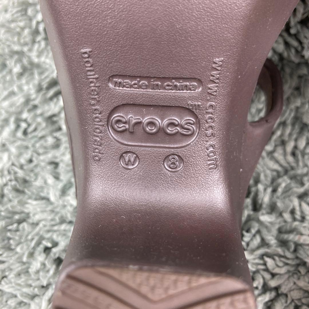 新品 CROCS クロックス　サイプラス W8 24cm ダークブラウン 廃盤