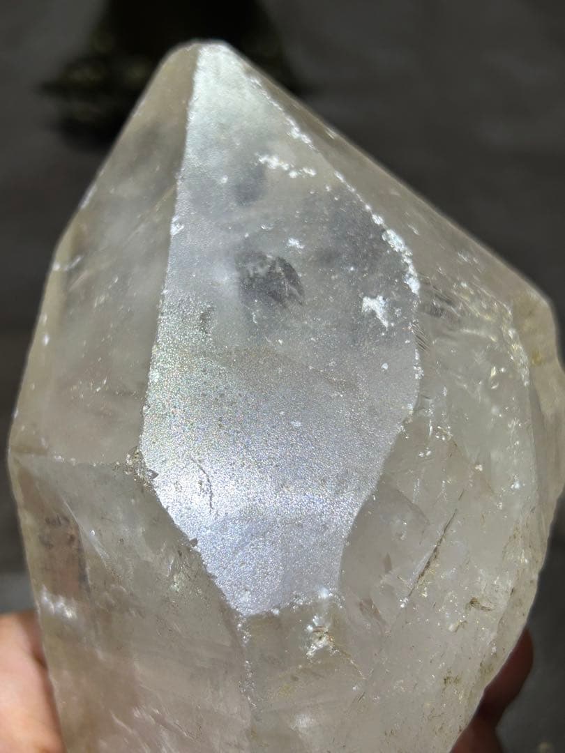 ☆ラッキー様！帝王秘宝！極美！アナテース　レインボー　水晶　原石　クラスター