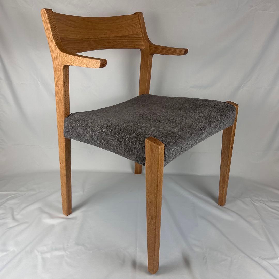 【極美品】ナガノインテリア ダイニングチェア DC343 オーク 日本製 天然木