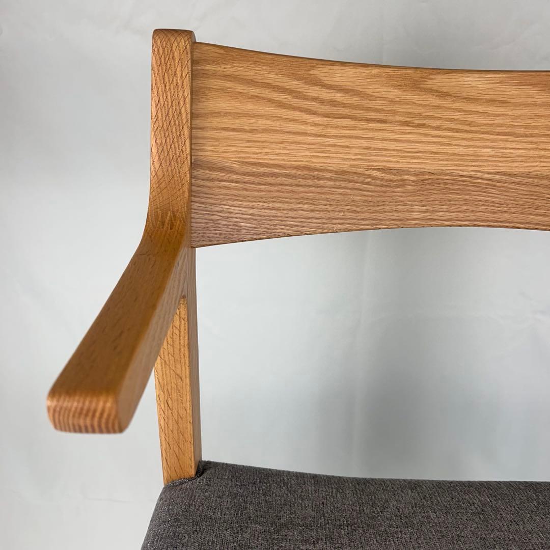 【極美品】ナガノインテリア ダイニングチェア DC343 オーク 日本製 天然木