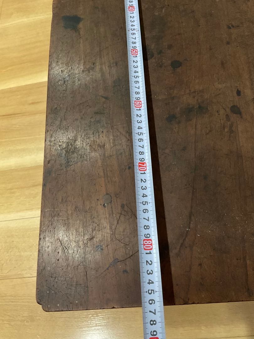 ろくろ脚 ちゃぶ台 文机 ローテーブル 引き出し付き アンティーク家具 古道具