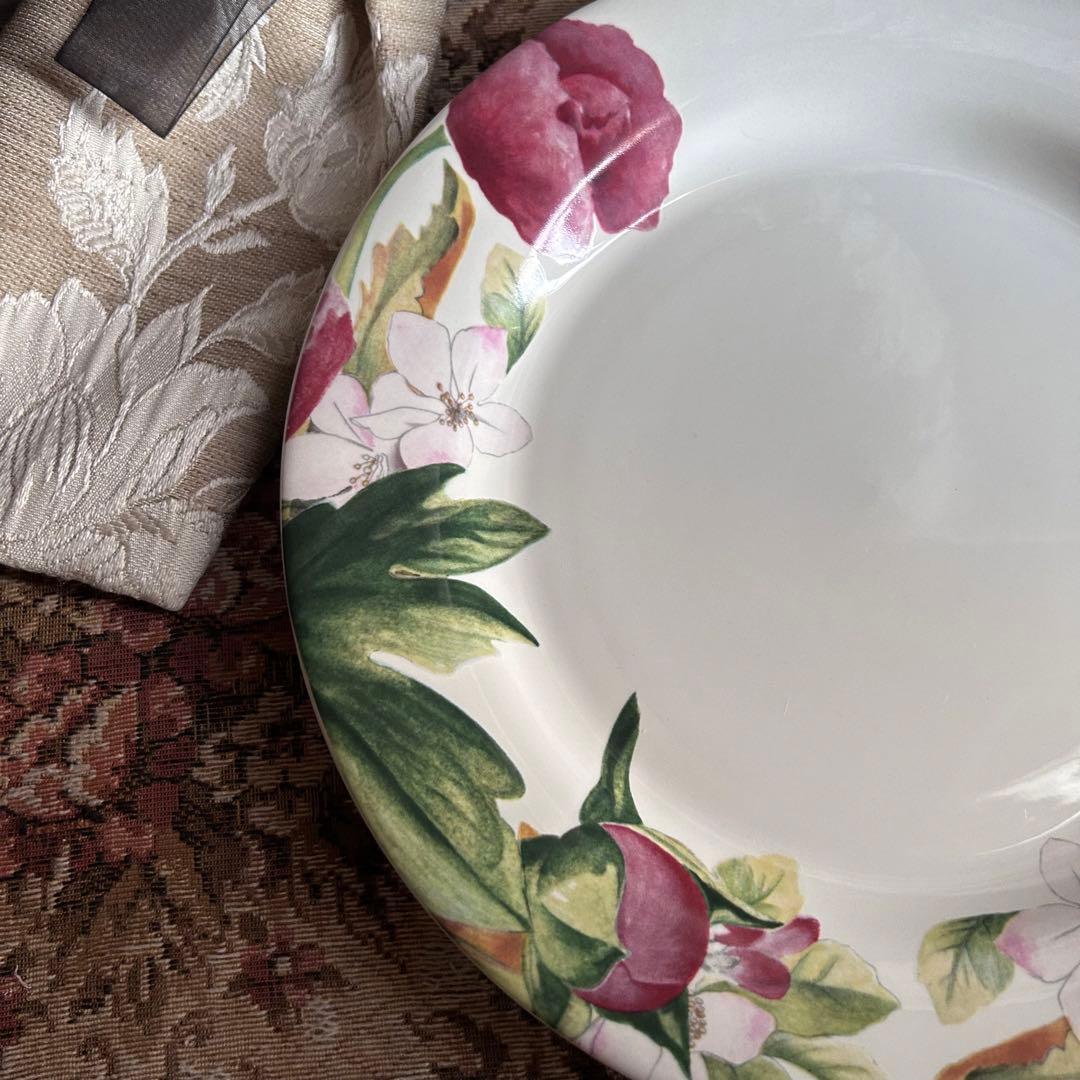 フランス製 Gien Volupte フランスの庭園 美しいボタニカル柄❁﻿大皿