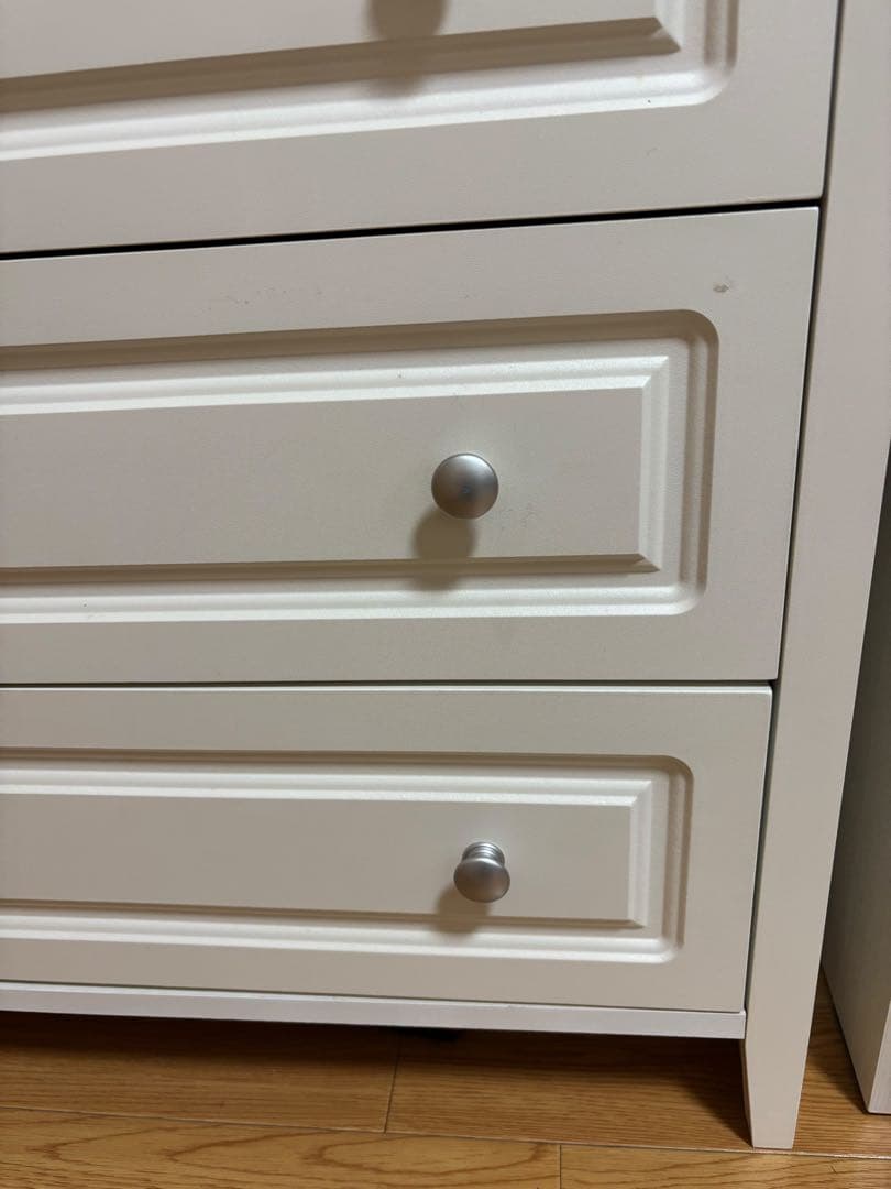 ニトリ　チェスト　キャセイ　5段　ホワイト