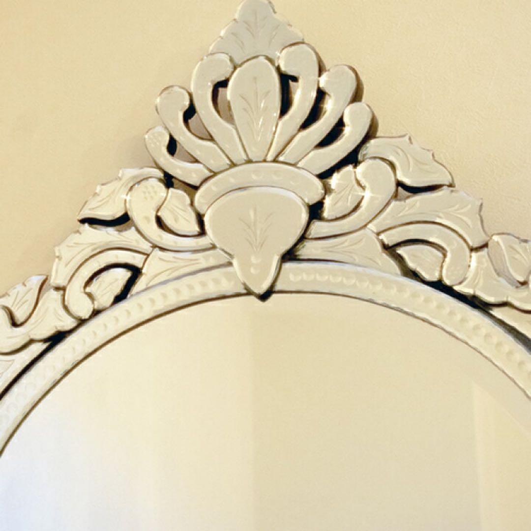 壁掛け鏡 壁掛けミラー アンティーク調ミラー 　ピースPeace