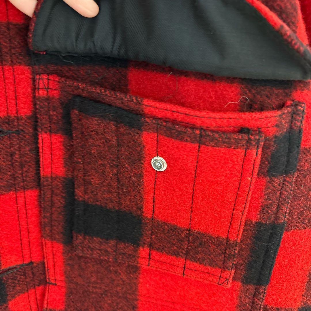 H*f様 80s FILSON マッキーノクルーザージャケット　40 レッド×ブ