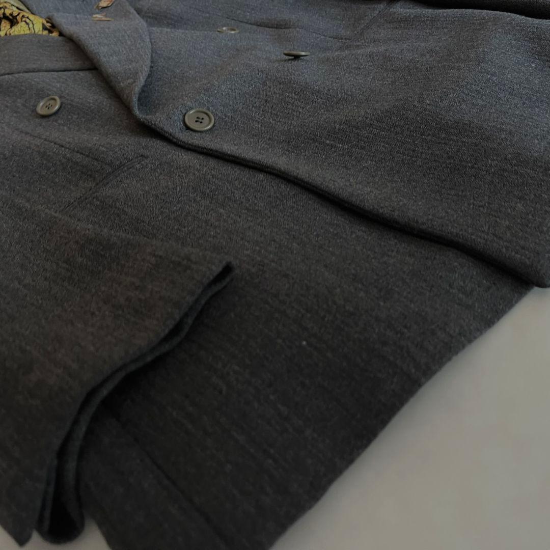 極美品✨豪華５点セット✨イタリア製ダブルスーツVERSACEネクタイ　ピンズ