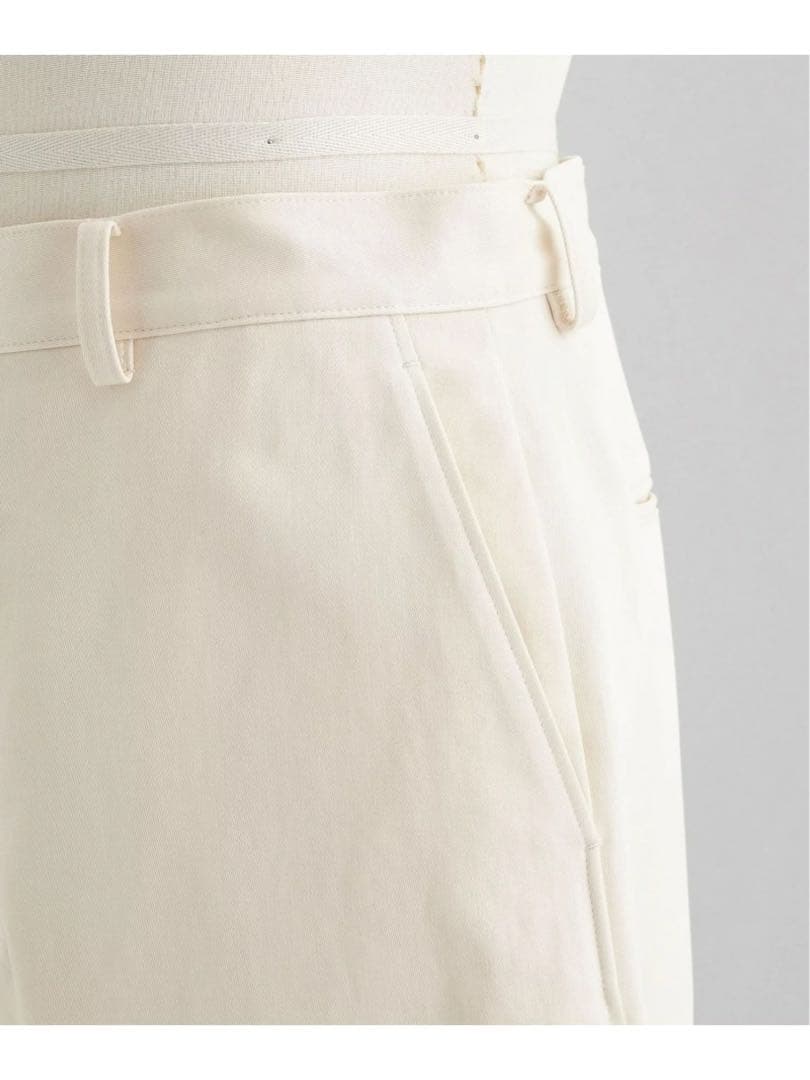 LOEFF コットン サテン バギーパンツ