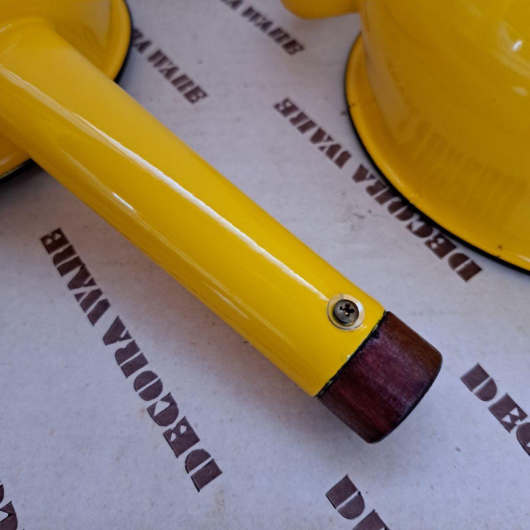 デコラウェア　ホーロー　セット　黄色