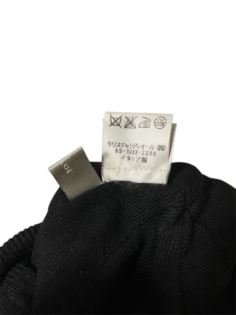 Dior ディオール ニット帽 BEE 蜂 刺繍 ブラック イタリア製 ウール