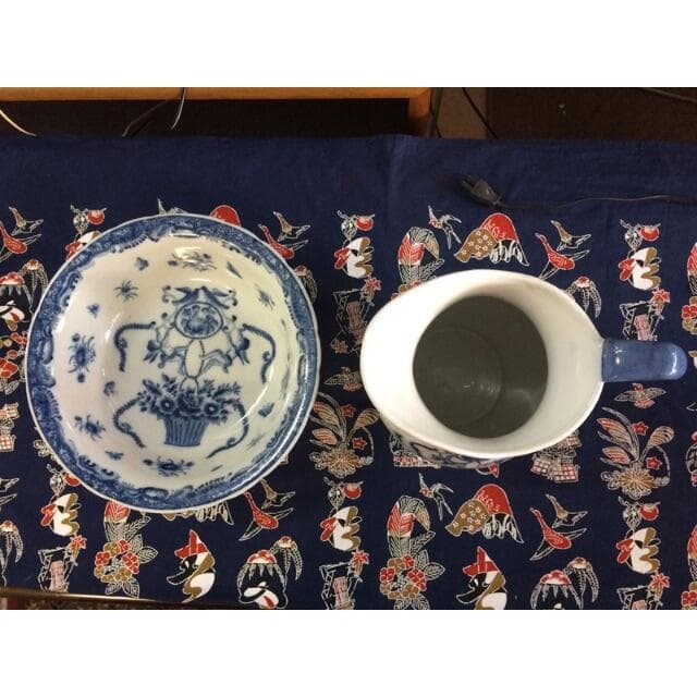 プロヴァンス　ピッチャー & フェイスボール 天使/エンゼル の花かご