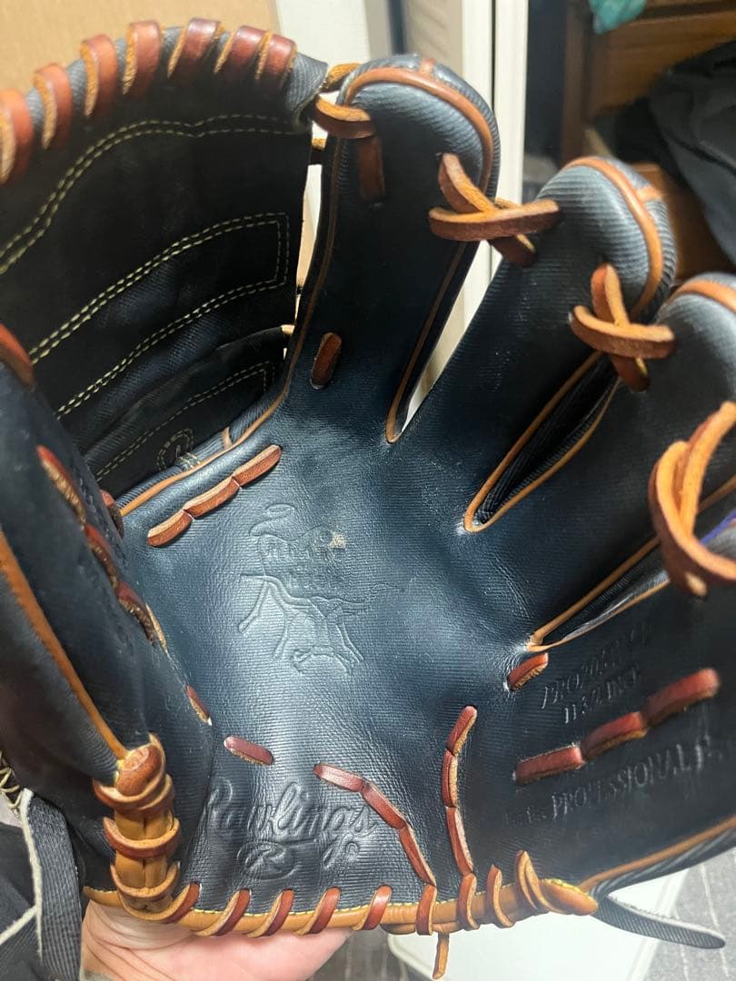 日本未発売ローリングス 硬式 投手用 兼内野手用デニムグラブ