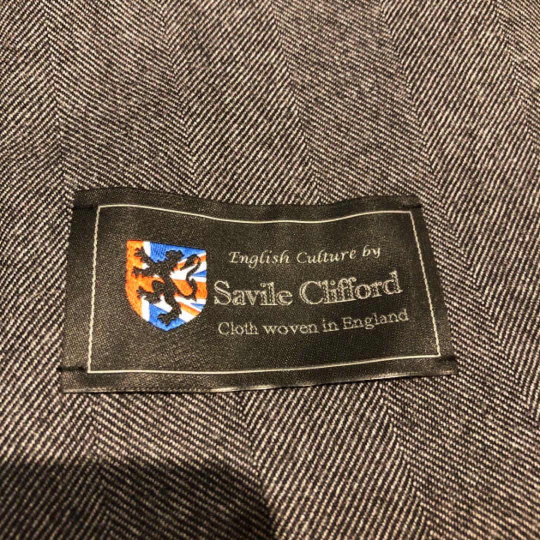 ビームスエフ / SAVILE CLIFFORD ヘリンボーン スーツ48