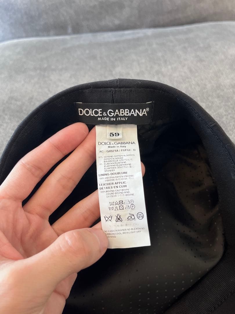 DOLCE&GABBANA ストレッチコットン　キャスケット　ハンチング
