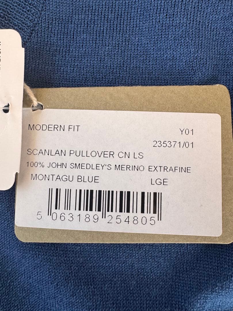 【新品未使用】JOHN SMEDLEY（ジョンスメドレー）クルーネック ニット