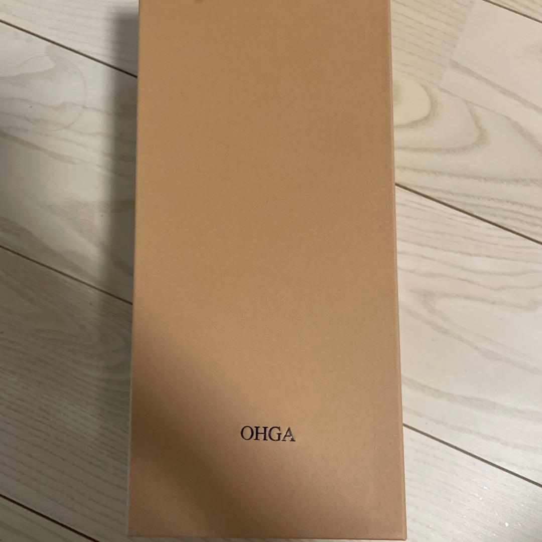 OHGA♡ビジュー付き黒サテンフラットシューズ♡