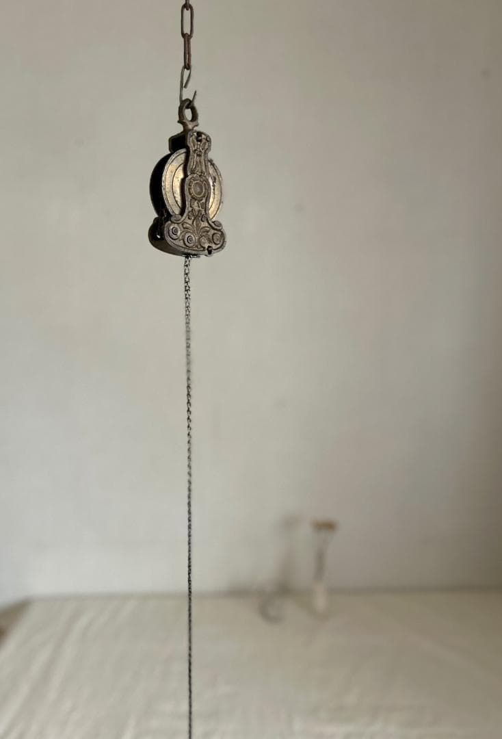 フランスアンティーク　ランププーリー　照明金具　ブロカント　古道具