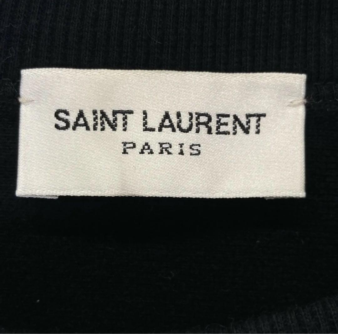 SAINT LAURENT ブラック トレーナー S イヴサンローラン