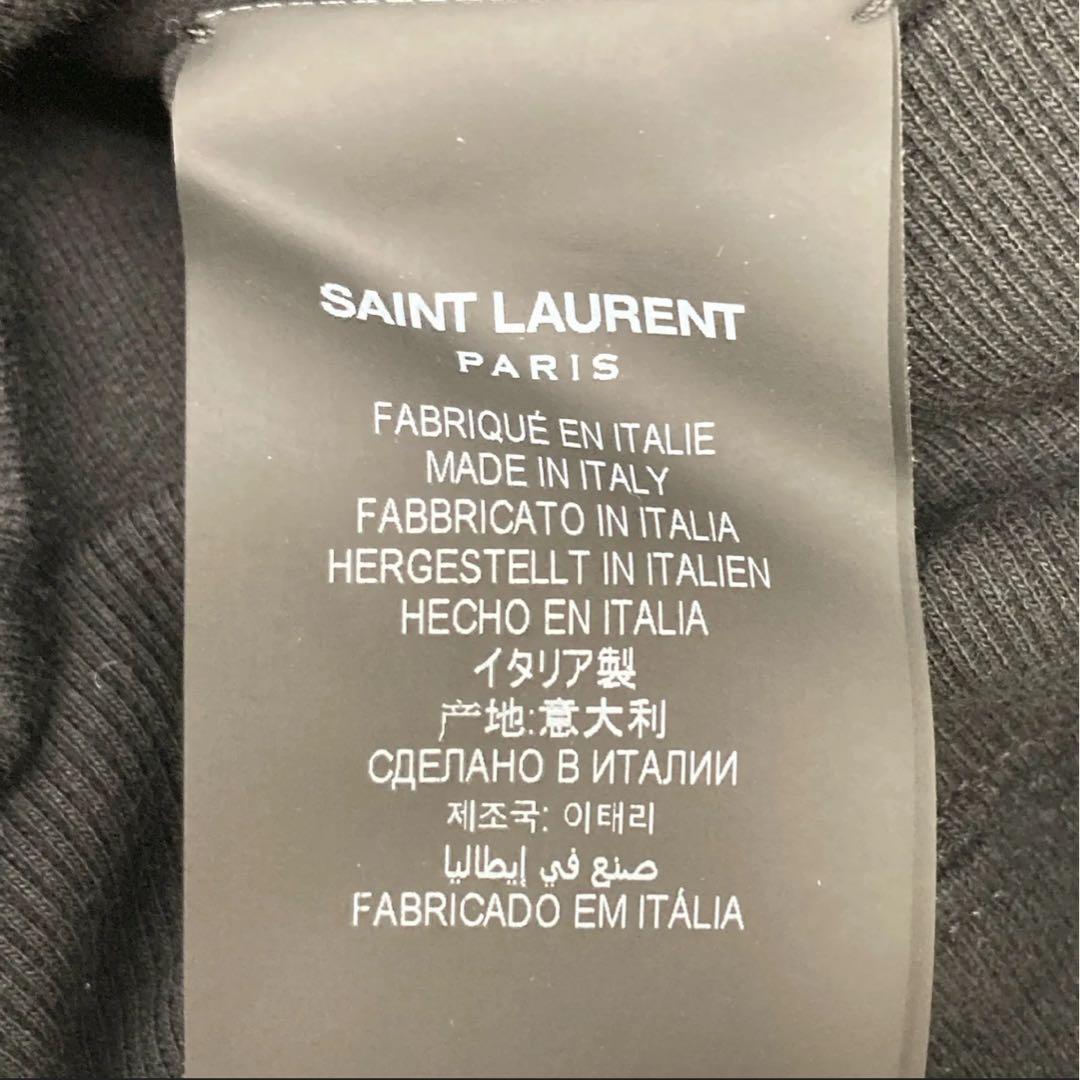 SAINT LAURENT ブラック トレーナー S イヴサンローラン