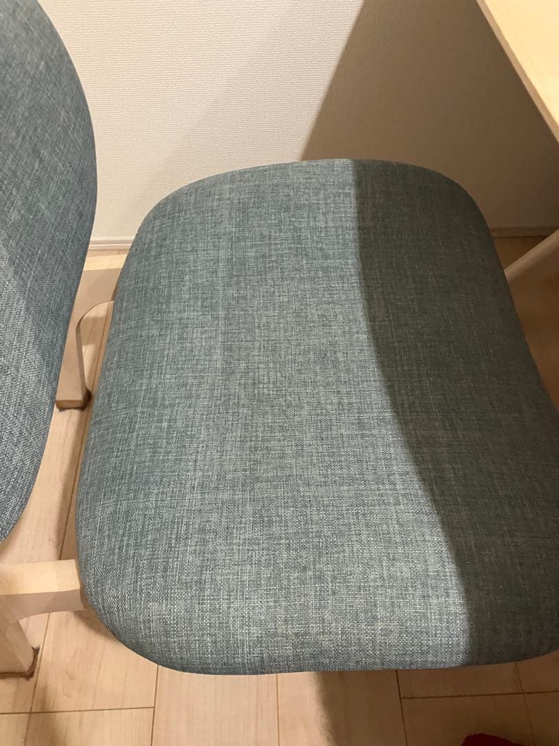 ライトウッドダイニングテーブルと椅子2脚セット