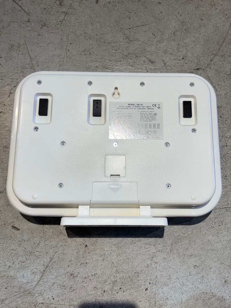 TWEMCO フリップクロック ホワイト　美品