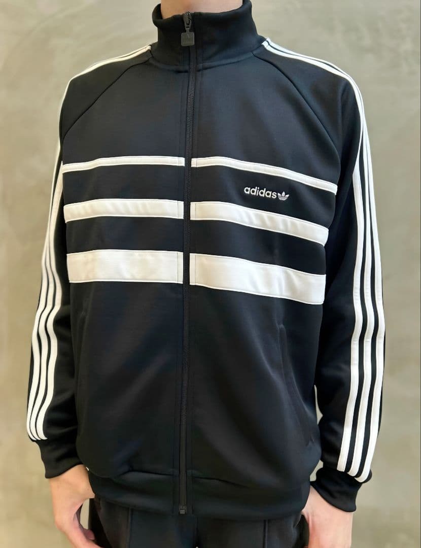 黒★2XL★The First トラックジャケット★ジャージ★男女★adidas