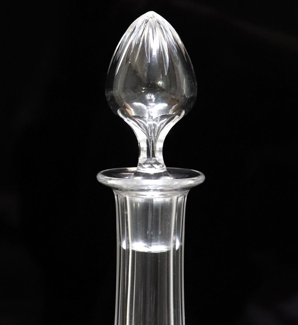 オールド・バカラ 希少廃盤 エプロン 大型デカンタ 40cm 切子 デキャンタ