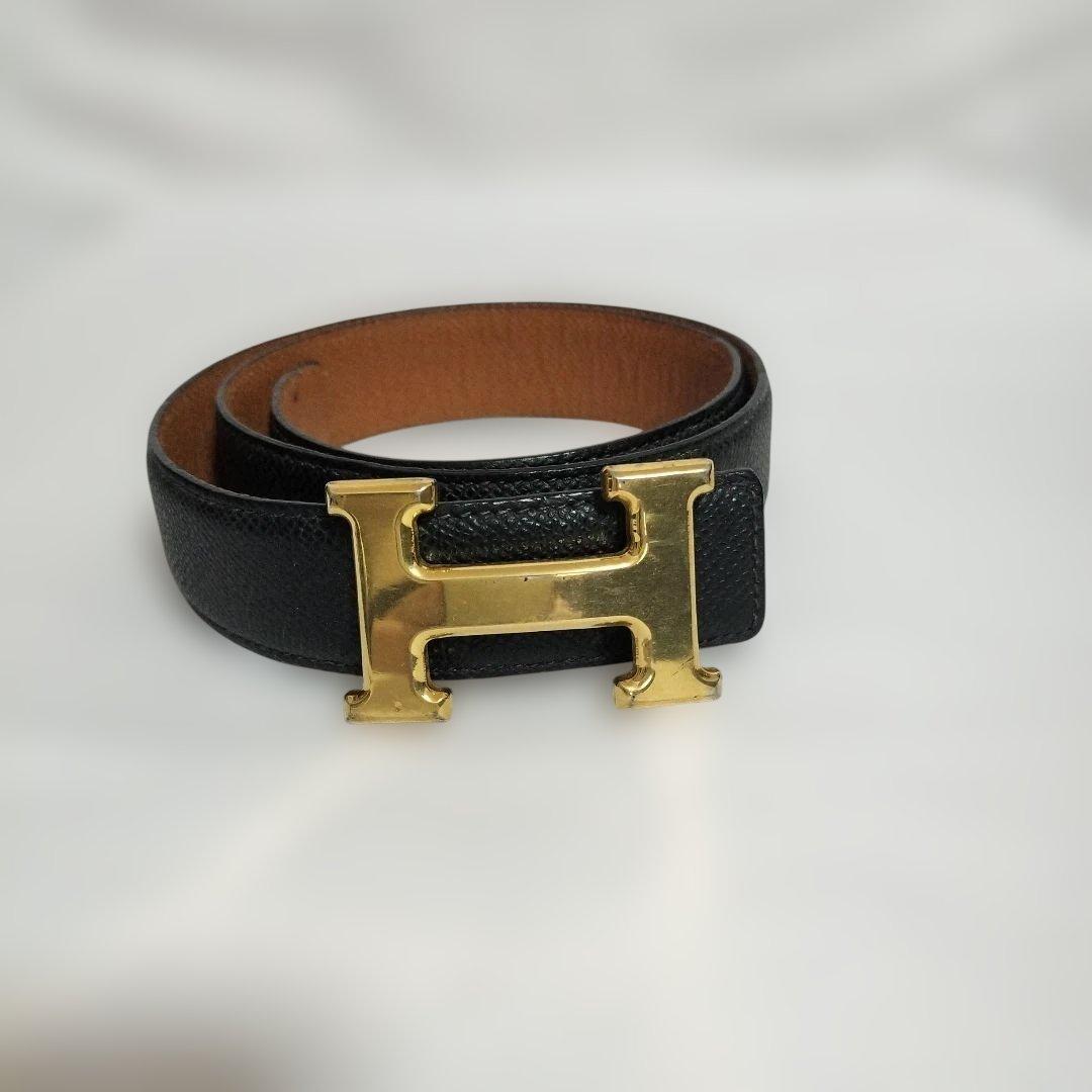 HIGH-CLASS レザー ベルトセット ホワイト ブラック 袋付