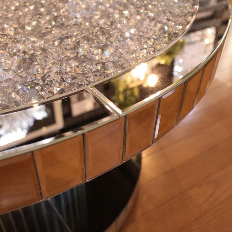 ジュエル ラウンドローテーブル ミラー家具 丸テーブル 143-142