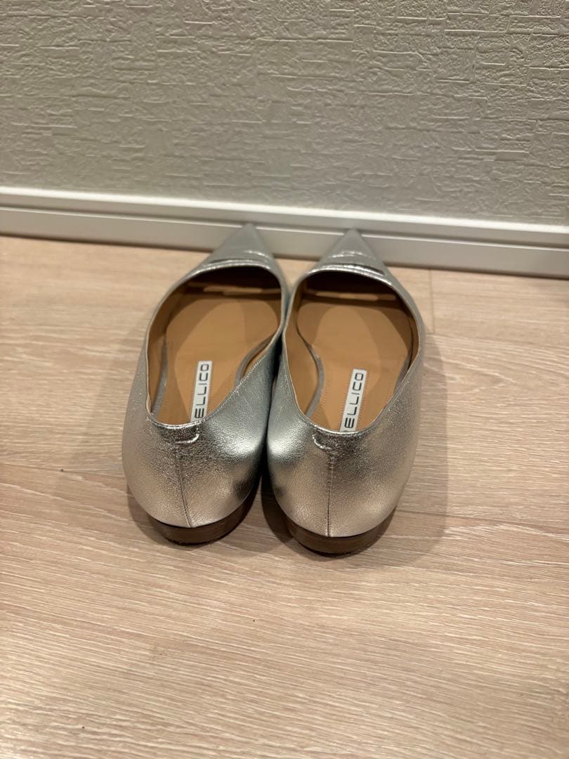 PELLICO アネッリ シルバー フラットパンプス 36.5