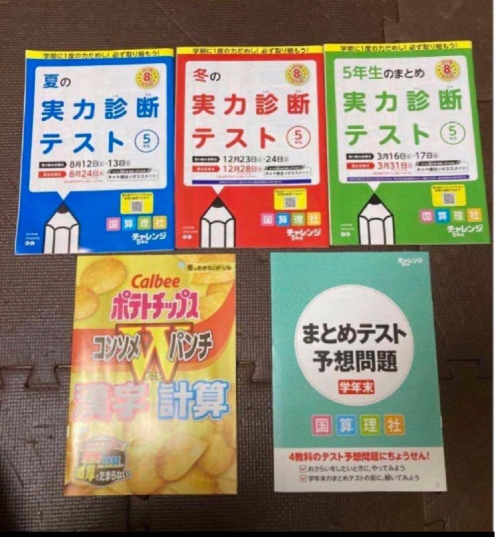 チャレンジ5年生 テキスト　本　ドリル　1年分　知育玩具　他　ベネッセ　5年生