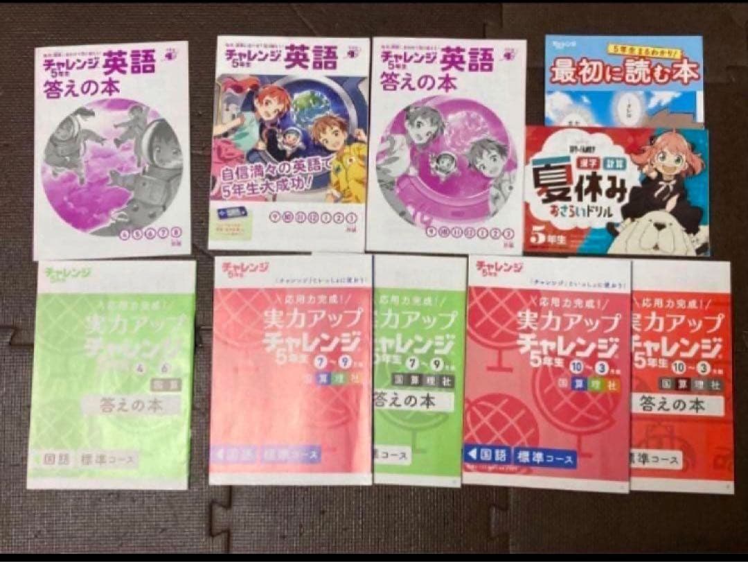 チャレンジ5年生 テキスト　本　ドリル　1年分　知育玩具　他　ベネッセ　5年生