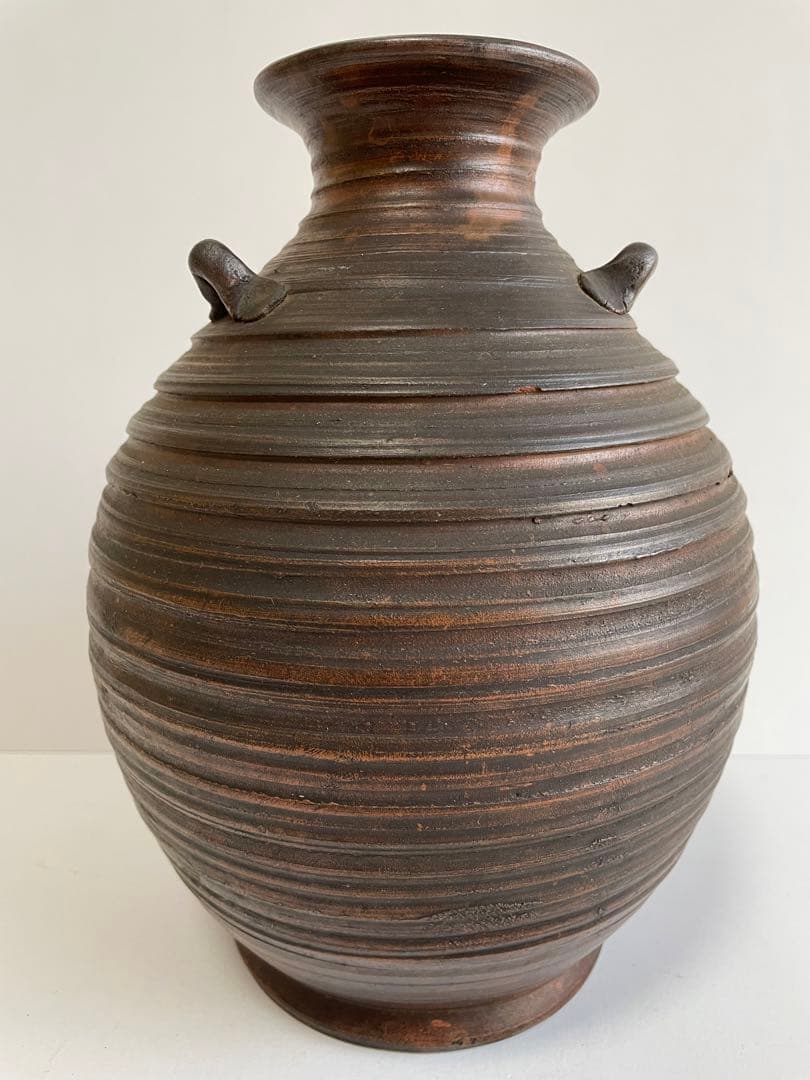 古備前　壺　三耳壺　花入　一輪挿し