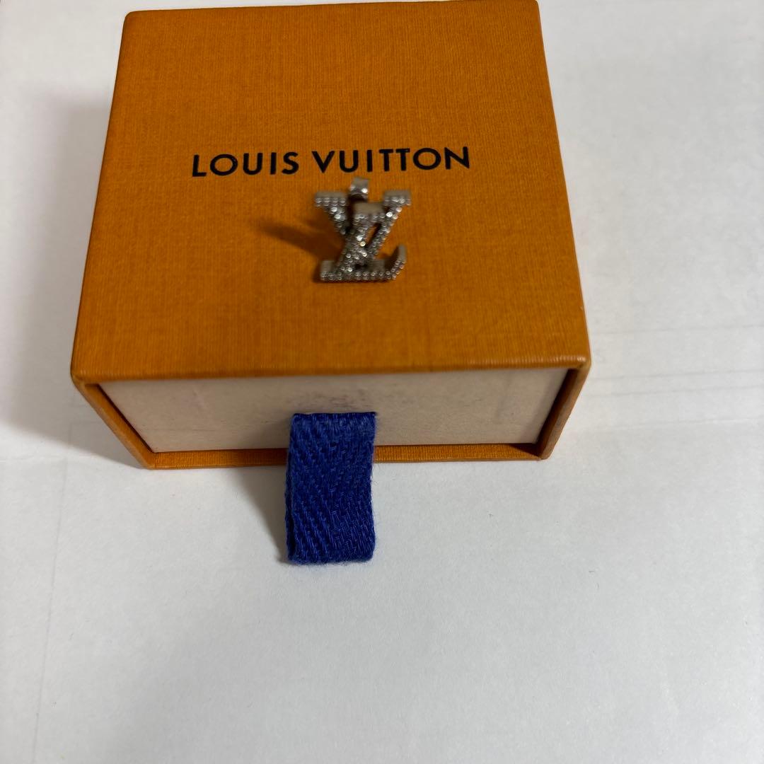 ルイヴィトン ピアス 美品 LV アイコニック ストラス 片耳 箱、袋付き