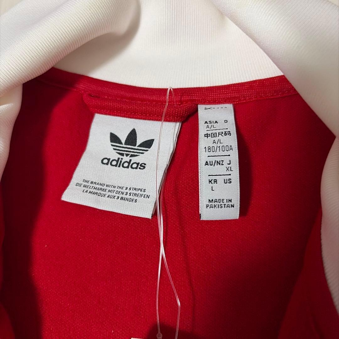 新品タグ付adidas ベッケンバウアー トラックジャケット バイカラー 赤 白