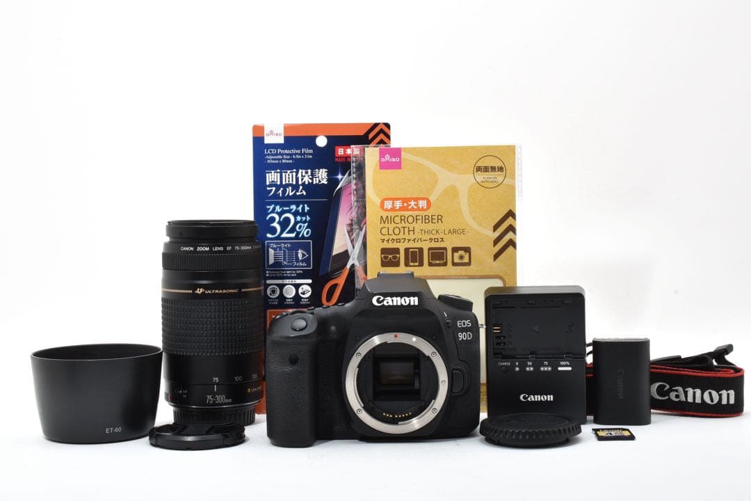 長期保証付き/デジタル一眼レフカメラ Canon EOS 90D望遠レンズセット