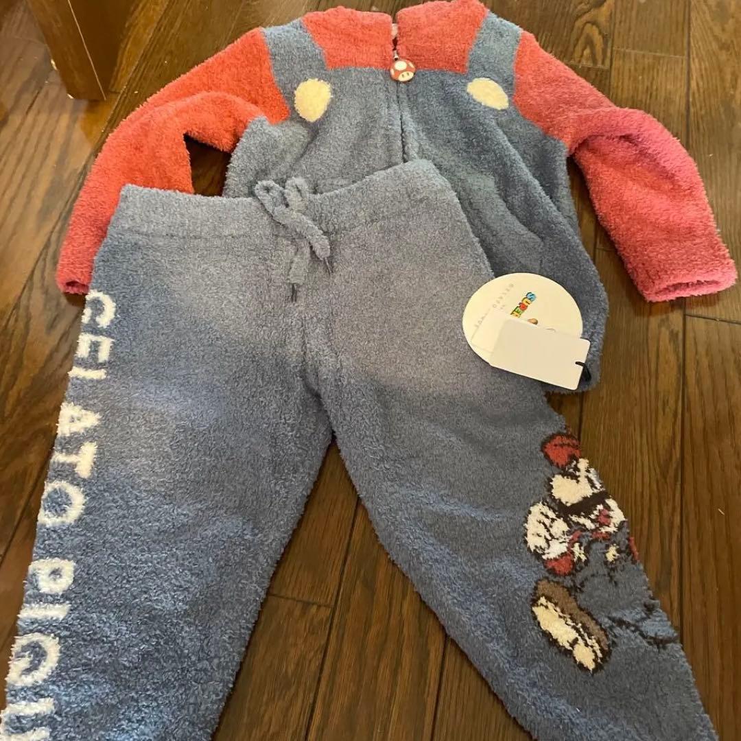 本日限定セール早い者勝ち！ジェラピケ　マリオ　セットアップ　xxs 90-100