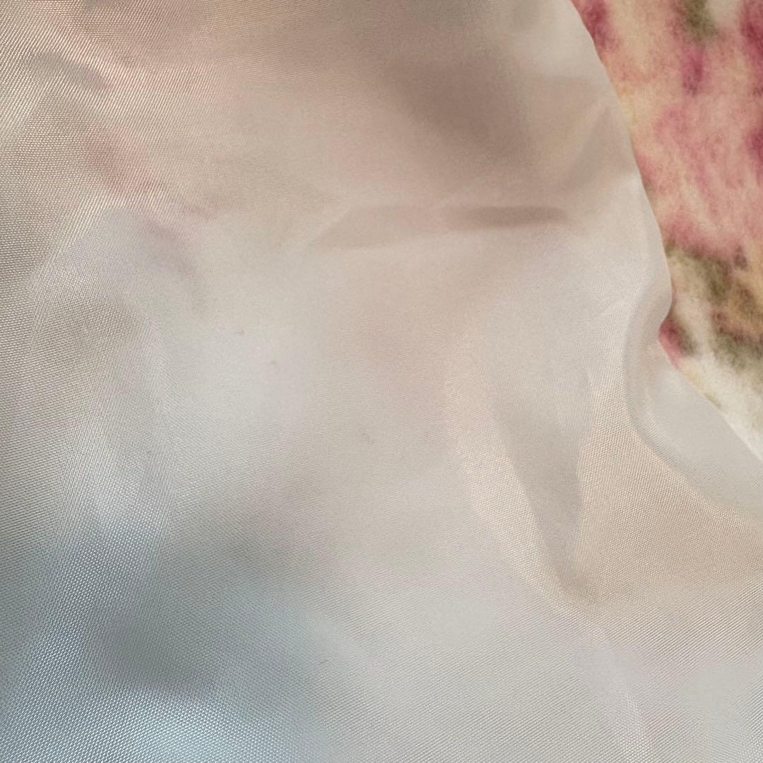 レア LIZLISA ポンポン ファー 花柄 ケープ ポンチョ 平成 y2k